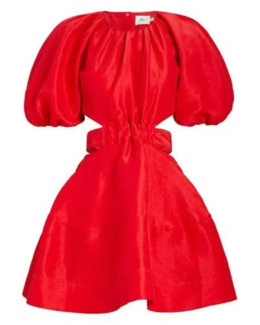 Aje Psychedelia Cutout Mini Dress Red Size 14 for rent on The Volte - main image