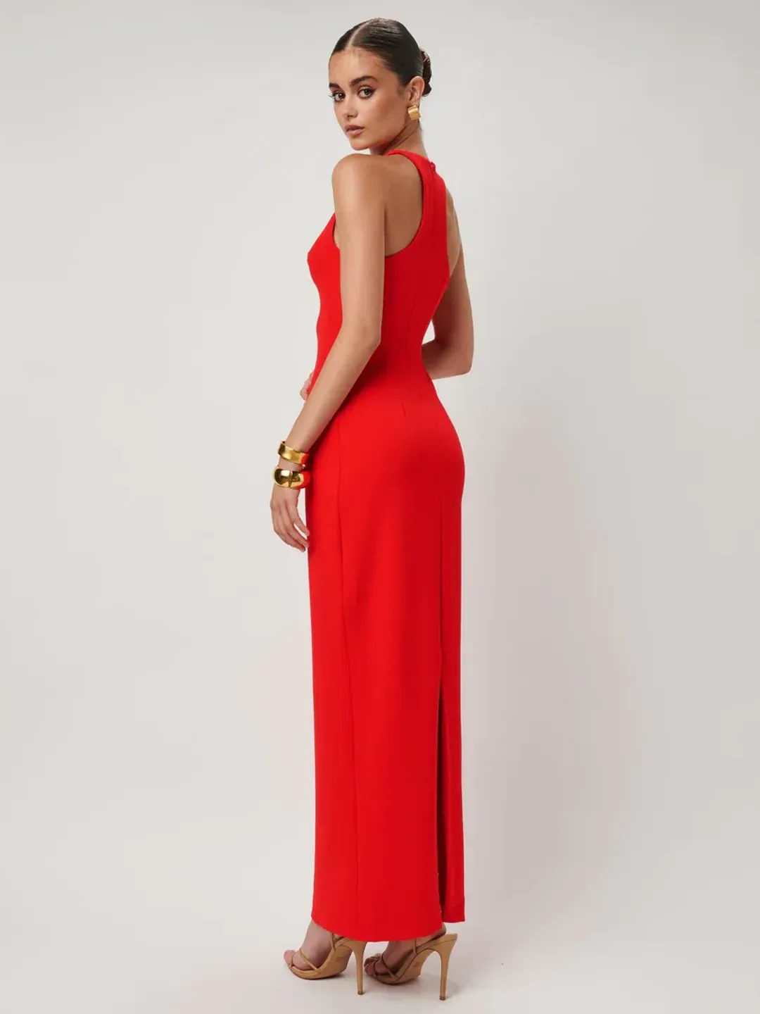 Effie Kats Eiza Gown Red Size 8 for rent on The Volte - main image
