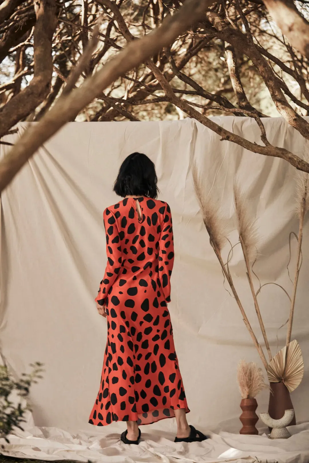 Ralf Studio Monument  Dress Cheeta Rust Size 14 for rent on The Volte - main image