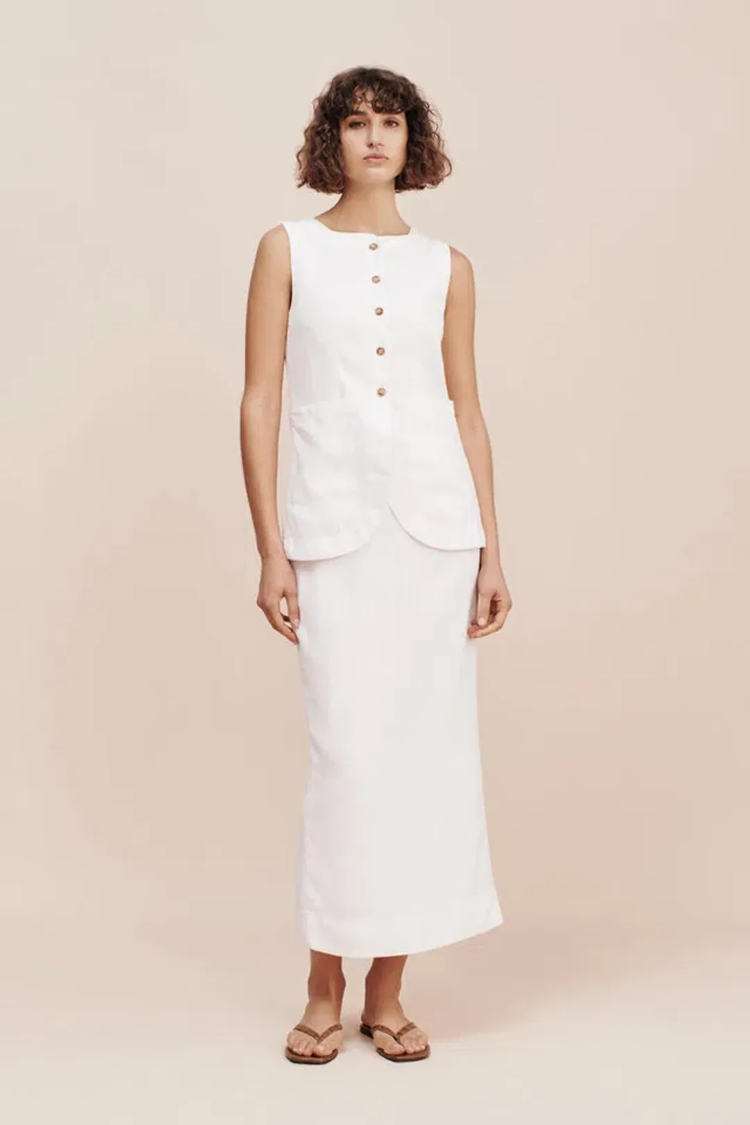 Posse Emma Vest and Skirt Set White Size S / AU 8 | The Volte