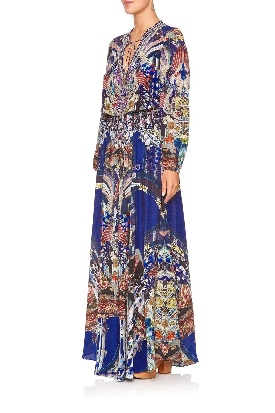 Camilla Darling's Destiny Shirred Relaxed Fit Dress Multi Size M/ AU 12 for rent on The Volte - main image