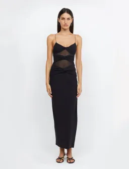 Bec & Bridge Montana Twist Maxi Dress Black Size 6 for rent on The Volte - image 1