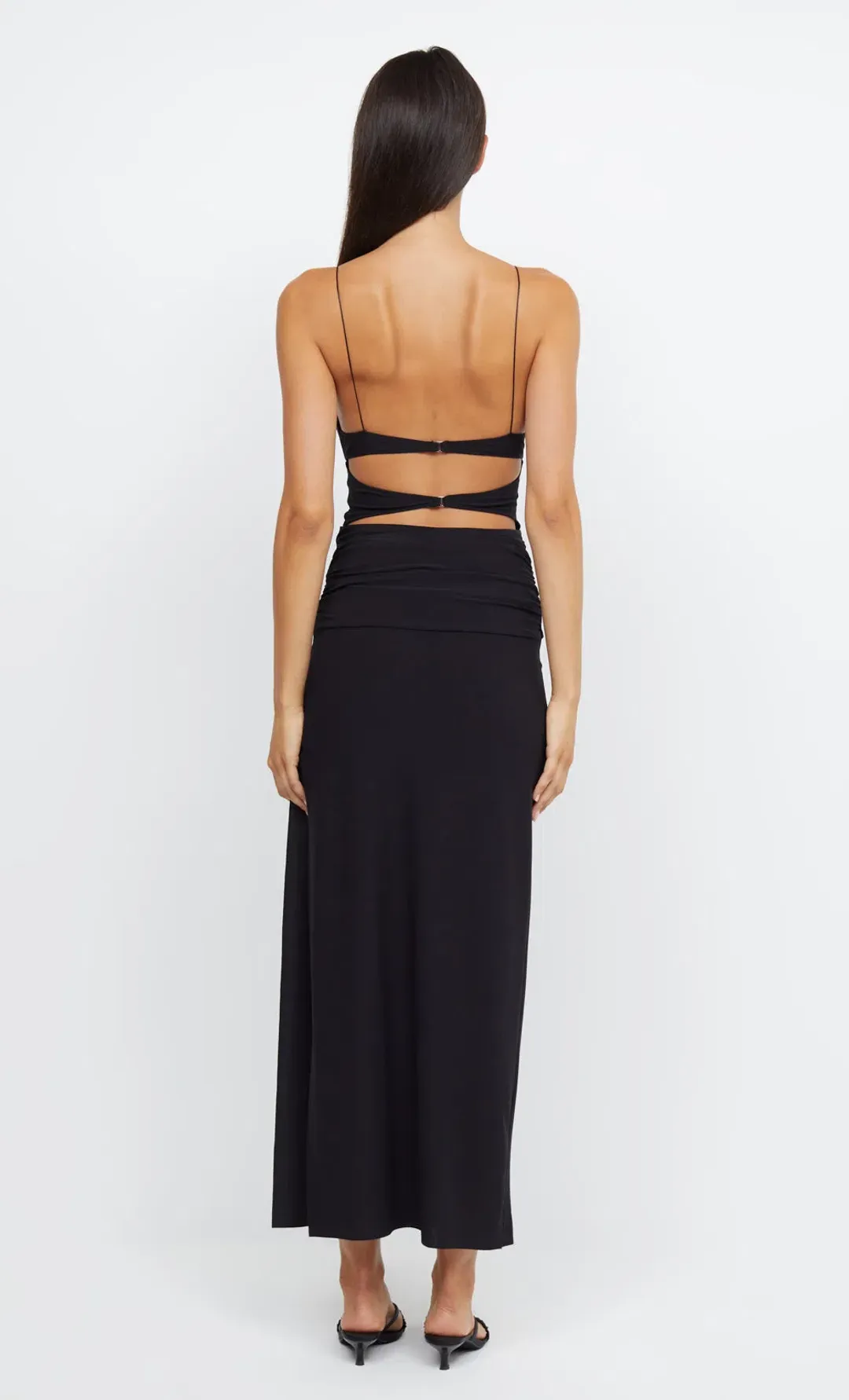 Bec & Bridge Montana Twist Maxi Dress Black Size 6 for rent on The Volte - main image