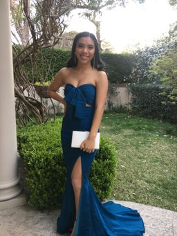 Jadore JX2043 Two Piece Dress Teal Size 4 for rent on The Volte - image 4