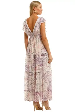 Hemant & Nandita Vivir Long Midi Dress Multi Size 8 for rent on The Volte - image 3