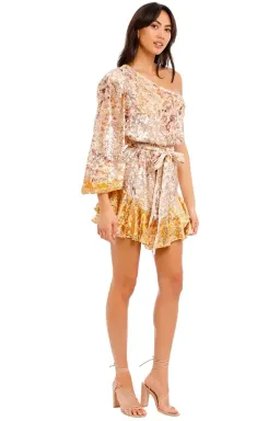 Hemant & Nandita Kalon One Shoulder Mini Dress Size 10 for rent on The Volte - image 2