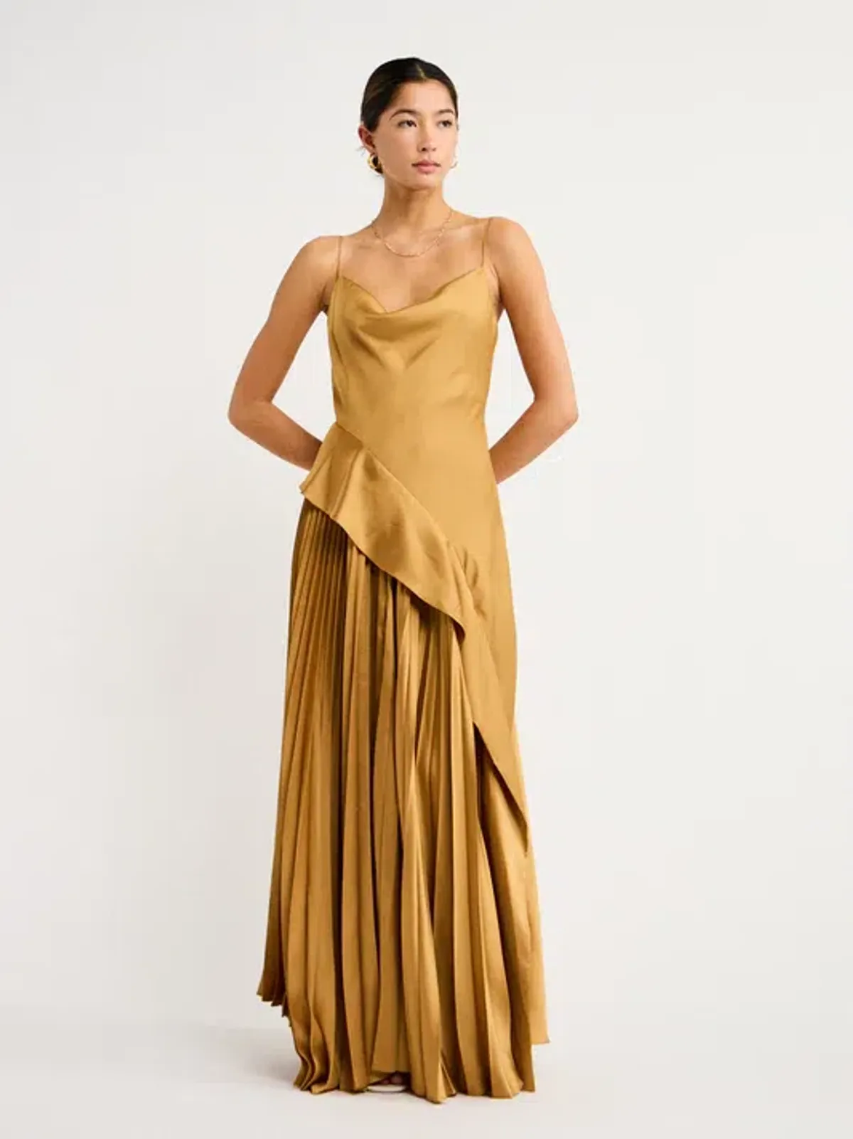 Acler Osullivan Dress Caramel Size 6 for rent on The Volte - main image