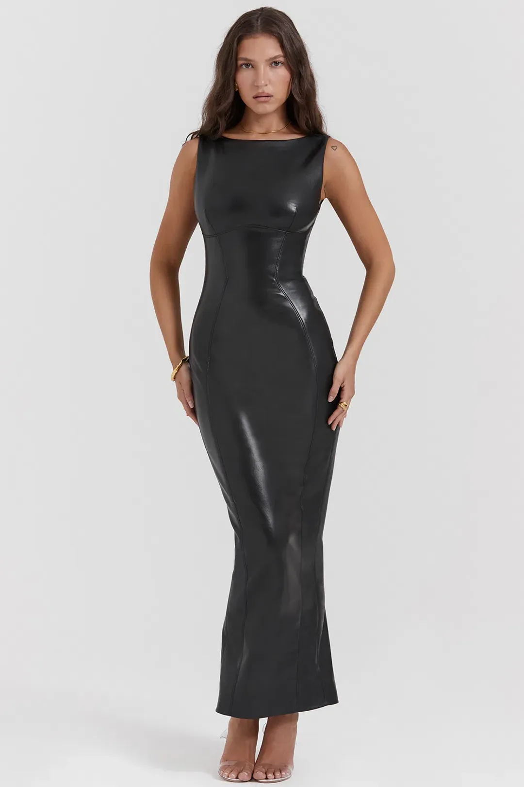 House of CB Sahara Maxi Dress Black Size S/Au 8 for rent on The Volte - main image