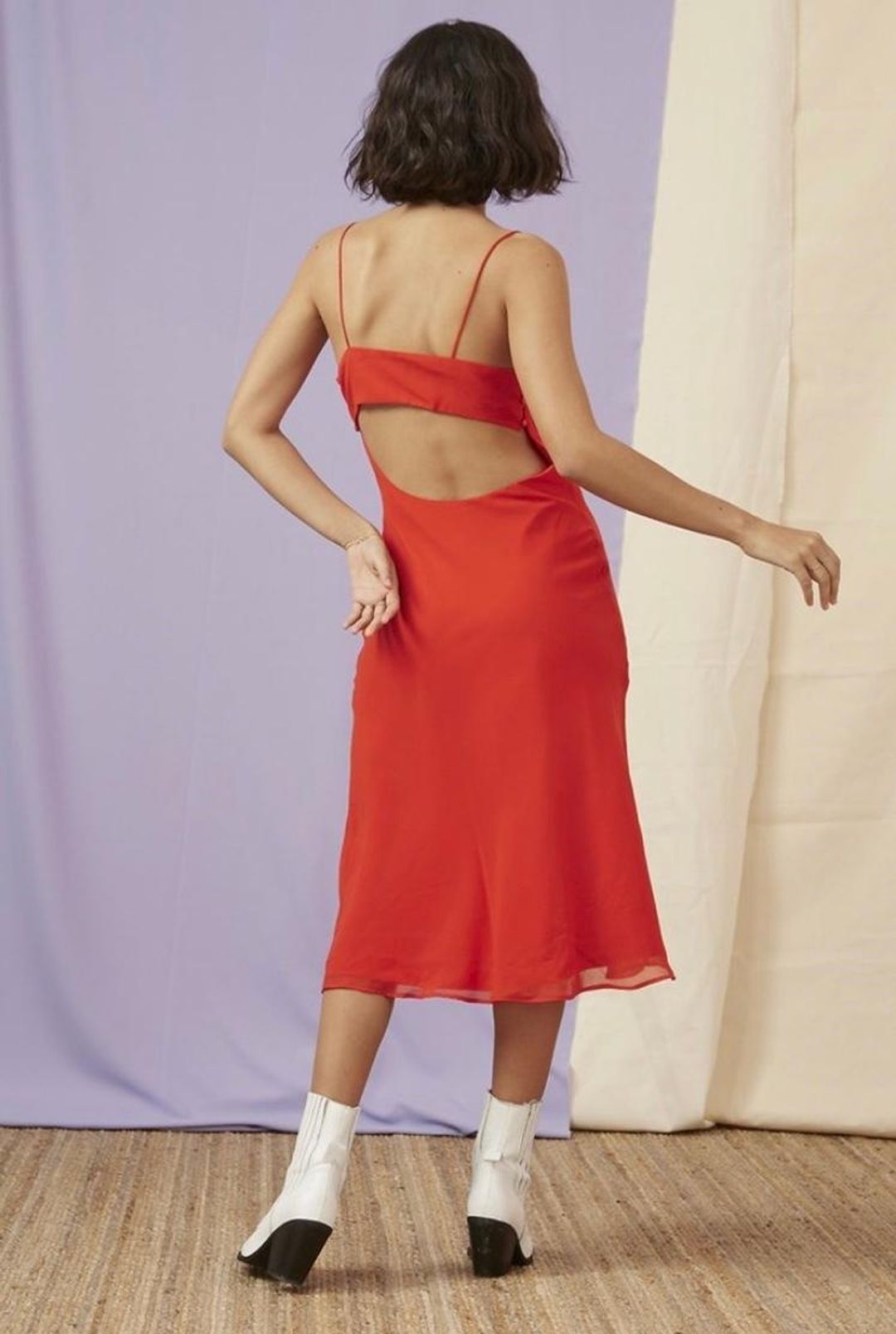 Finders keepers NOSTALGIA DRESS red for rent on The Volte - main image