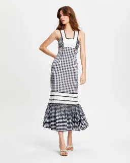 Alice McCall Wild Angels Midi Dress Gingham Size 6 for rent on The Volte - image 1