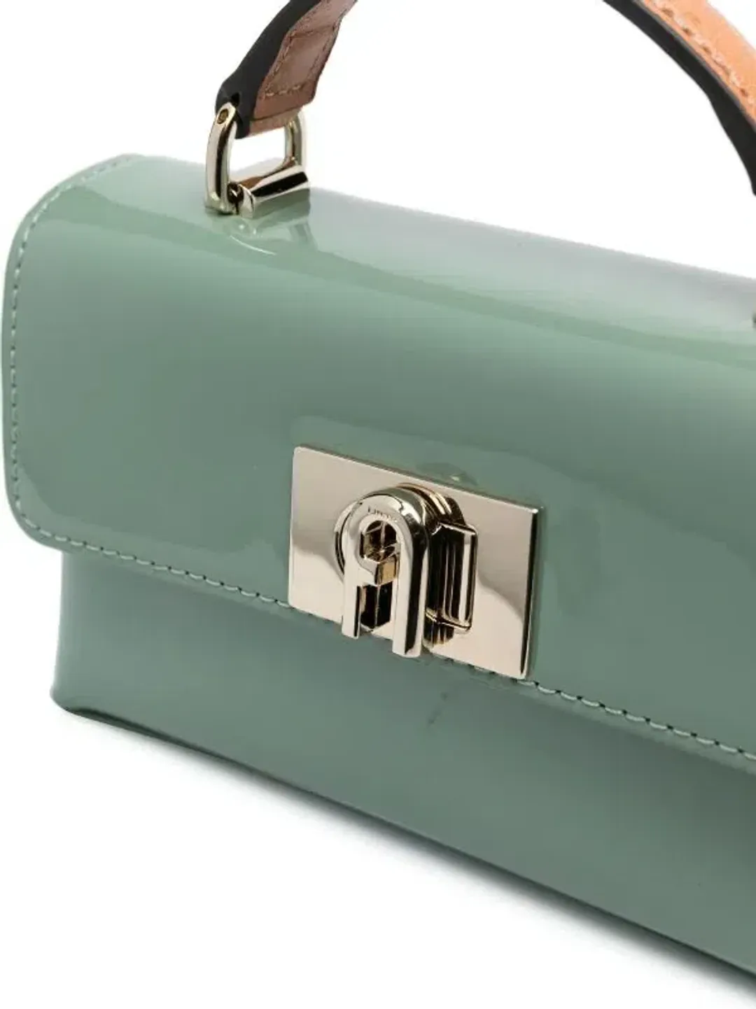 FURLA Mini Top handle bag Mint Green for rent on The Volte - main image