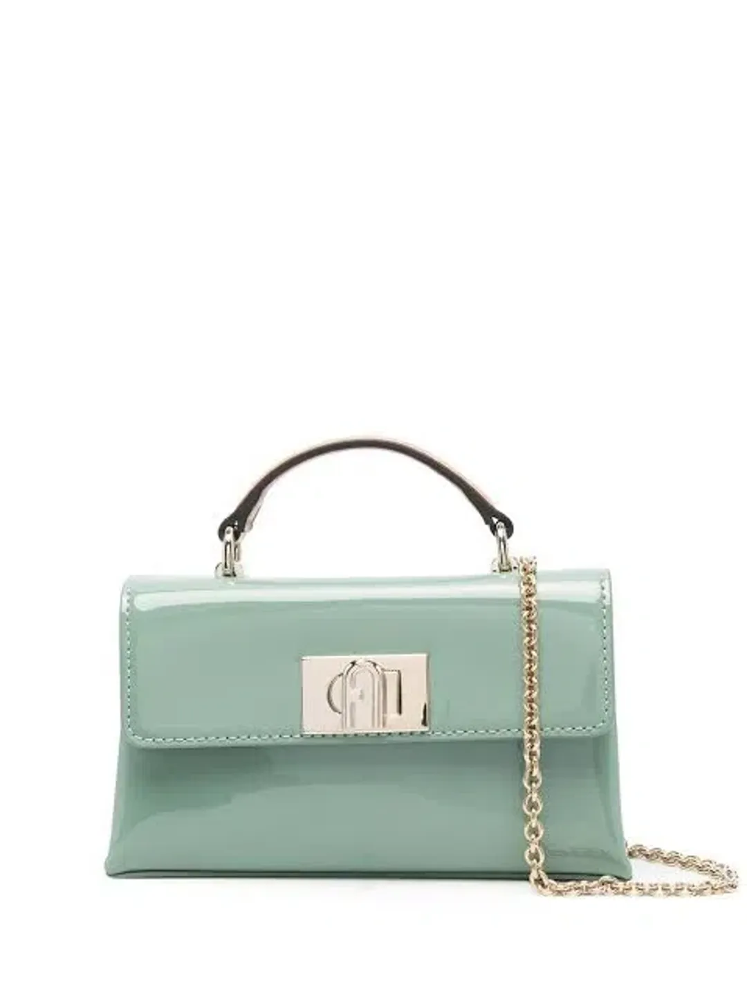 FURLA Mini Top handle bag Mint Green for rent on The Volte - main image