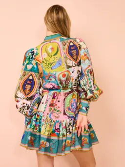 Alemais Evergreen Mini Dress Multi Size 14 for rent on The Volte - image 2