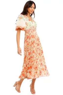 Hemant & Nandita Nova Midi Dress in Floral Size 12 for rent on The Volte - image 2