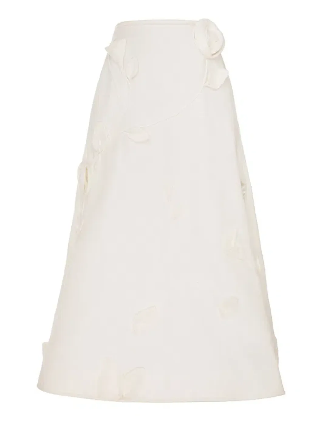 Zimmermann The Matchmaker Rose Bra and Rose Flare Skirt Set in Ivory Size 0 / AU 8 for rent on The Volte - main image
