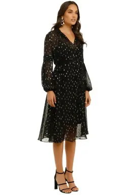 Husk Paradise Midi Dress in Black Size 10 for rent on The Volte - image 2