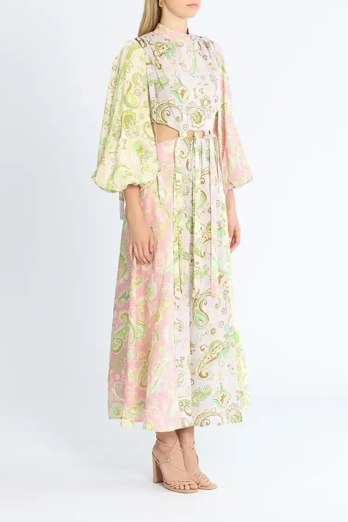 Alemais Marta Cutout Midi Dress Multi Size 6 - Image 2