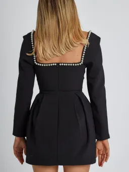 Odd Muse The Ultimate Muse Pearl Mini Dress in Black Size 10 for rent on The Volte - image 3