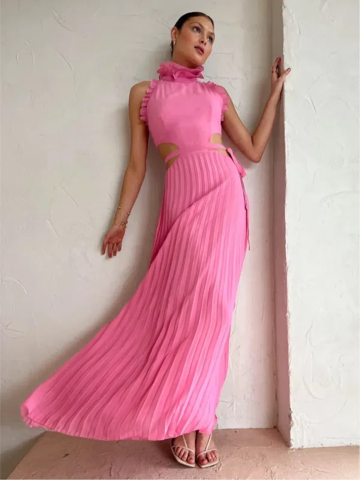 Sonya Moda Noya Maxi Dress Pink Size 10 - Image 6