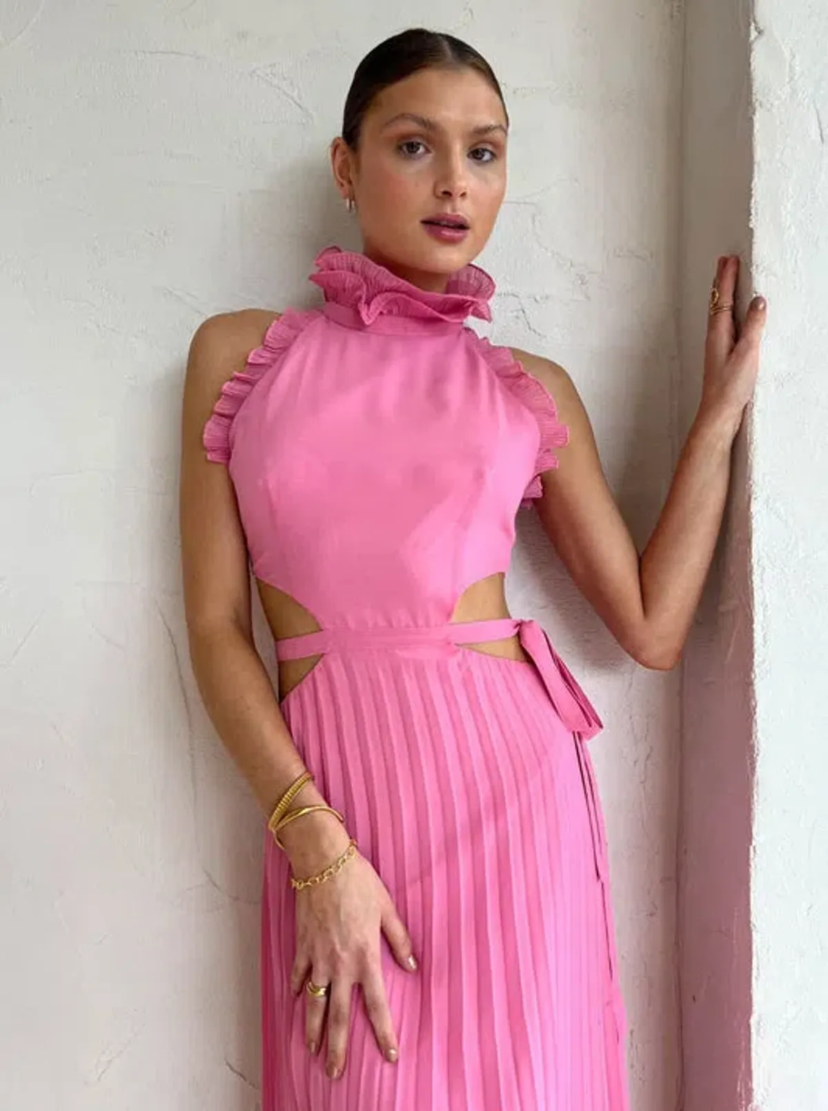 Sonya Moda Noya Maxi Dress Pink Size 10 - Image 5