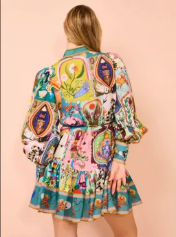 Alemais Evergreen Mini Dress Multi Size 6 for rent on The Volte - image 3