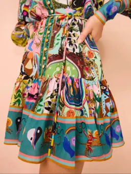 Alemais Evergreen Mini Dress Multi Size 6 for rent on The Volte - image 5