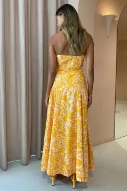 Mon Renn Monarch Maxi Dress Orange Size 8 for rent on The Volte - image 3