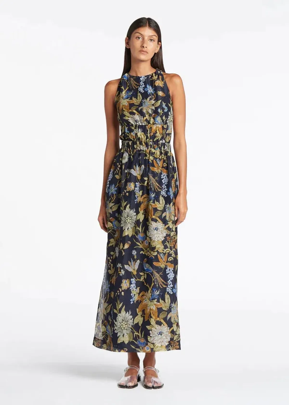 Sir The Label Lilian Cross Back Dress Delia Print Size AU 8 for rent on The Volte - main image
