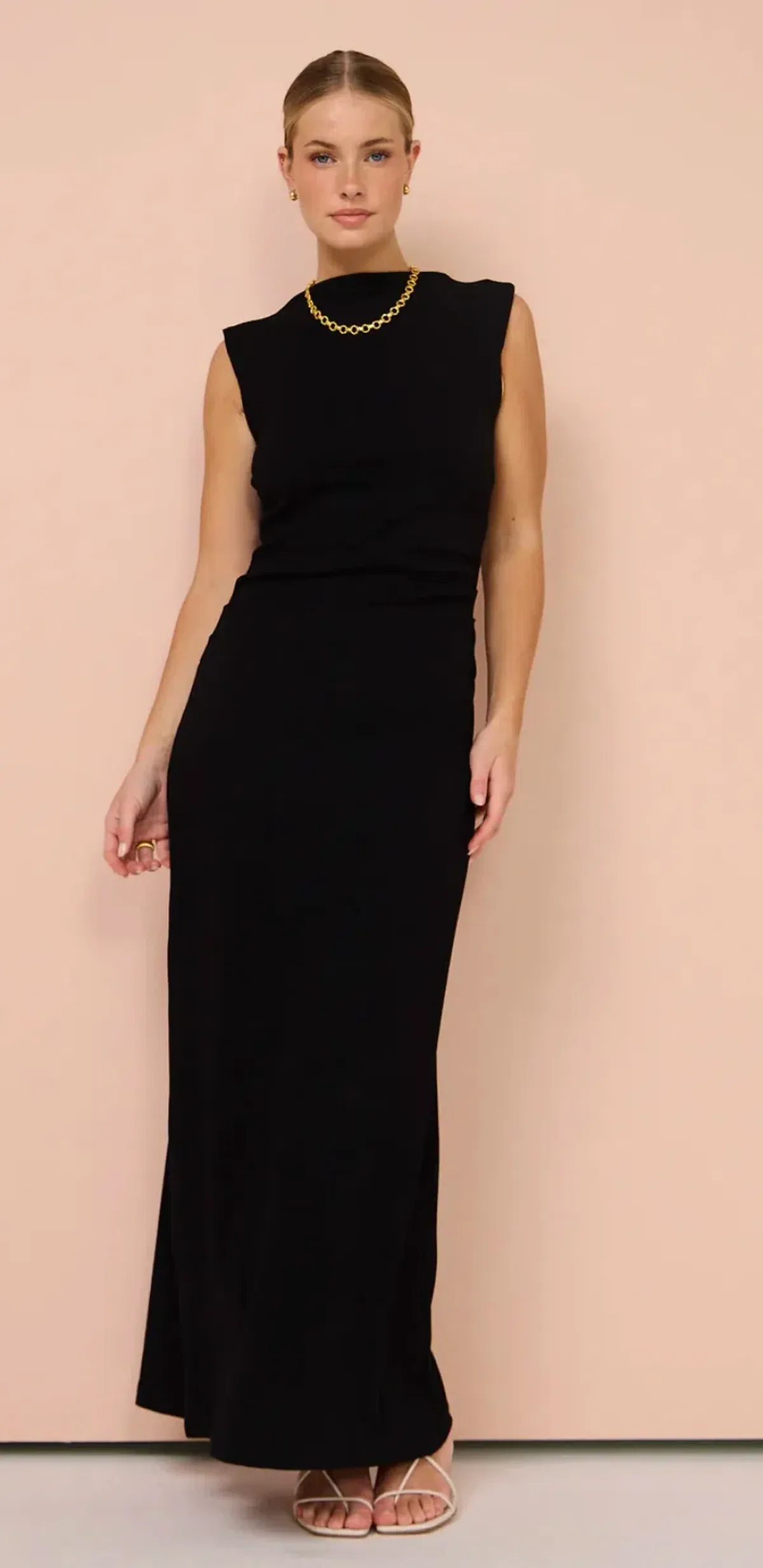 Friends With Frank The Harlow Dress in Black Size AU 12 - Image 1