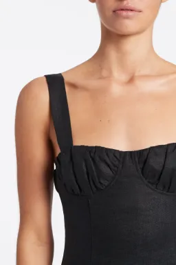 Sir The Label Black Bettina Midi Dress Black Size 0/ AU 6 for rent on The Volte - image 3
