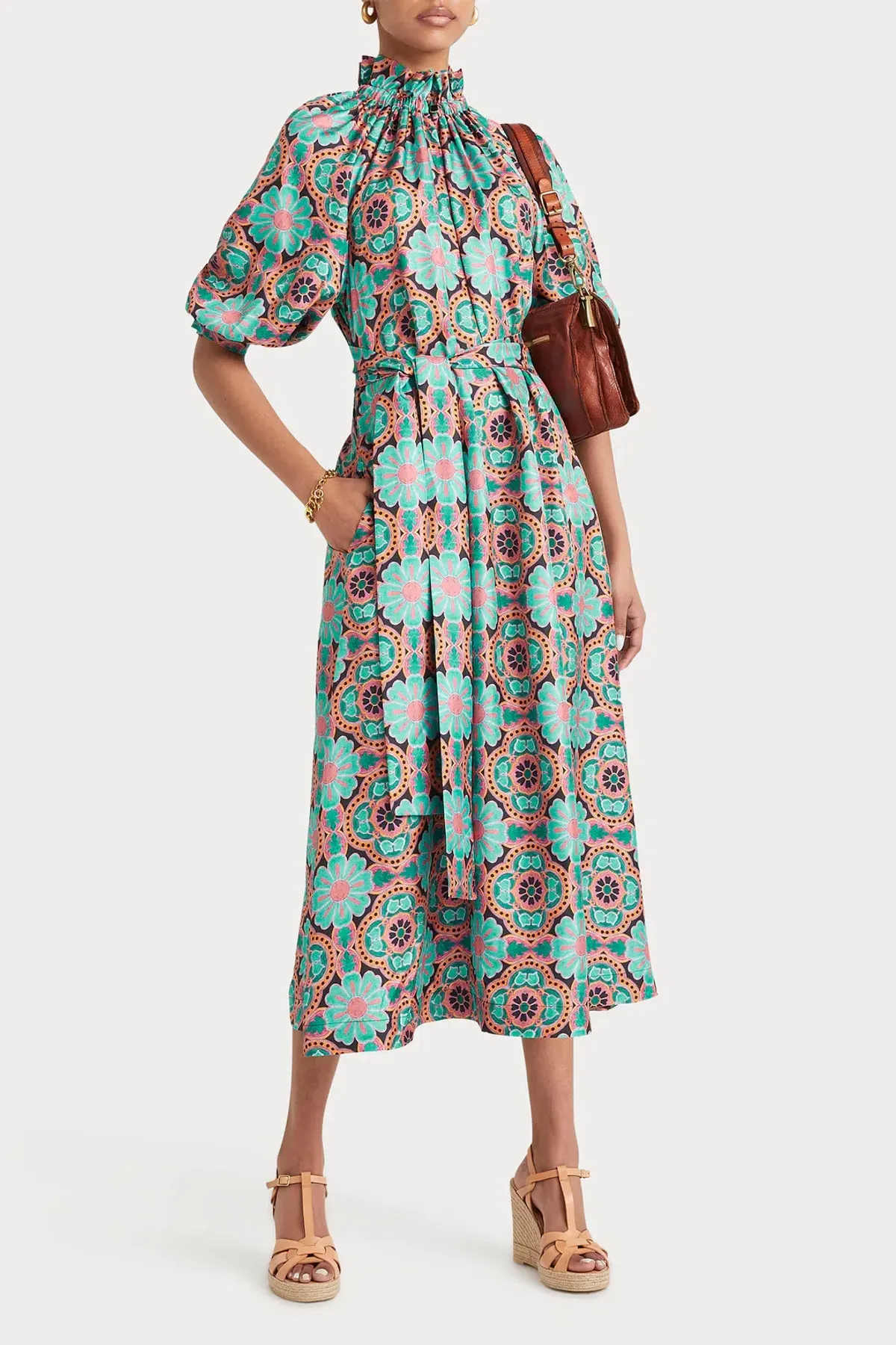 Husk Daphne Dress Multi Size AU 14 for rent on The Volte - main image