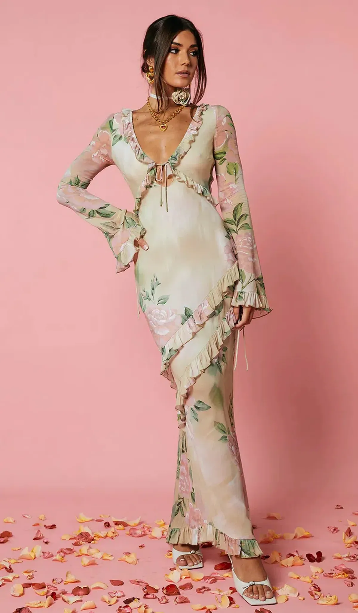 Isabelle Quinn Louisa Dress Floral Size AU 6 for rent on The Volte - main image