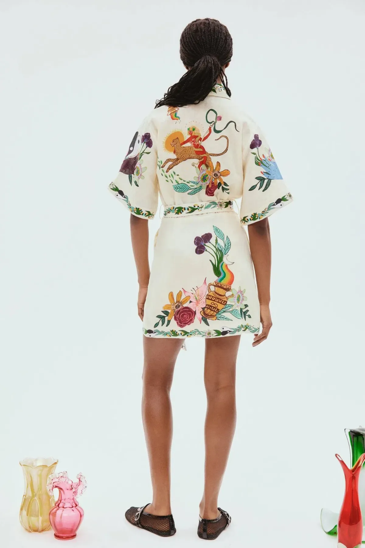 Alemais Meagan Mini Dress Print Size AU 16 - Image 2