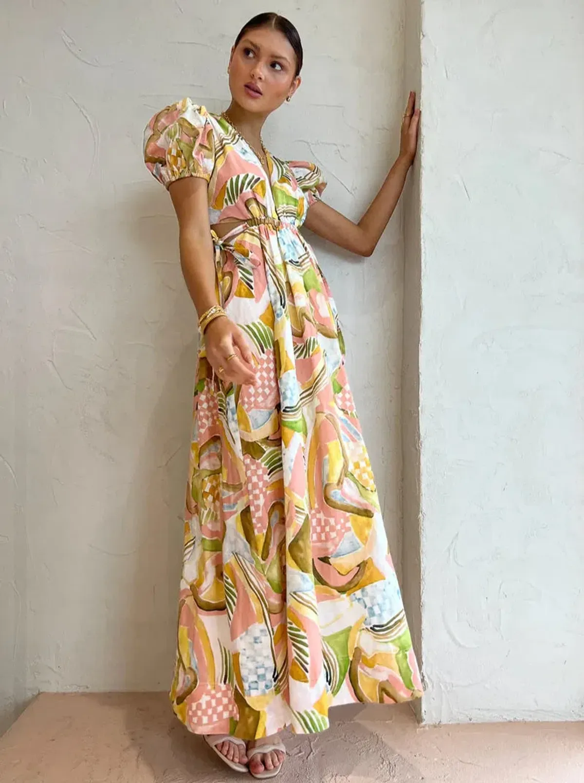 By Nicola Ahoy Plunge Swirl Check Size 6 - Image 3