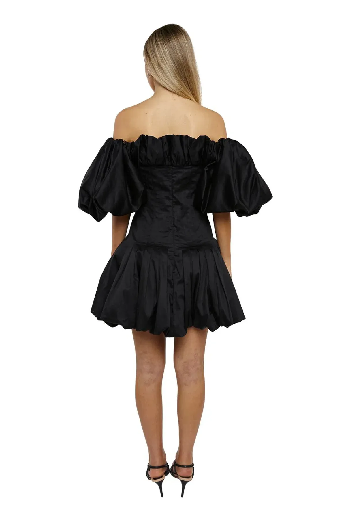 Aje Arles Off Shoulder Mini Dress Black Size S / Au 8 - Image 3