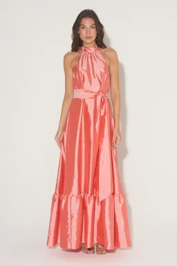Hansen & Gretel Gateau Gown in Watermelon Pink Size S / AU 8 for rent on The Volte - image 1