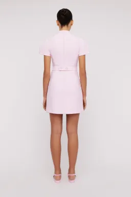Scanlan Theodore Italian Milano Button Dress in Pink Size XS / AU 6 for rent on The Volte - image 3