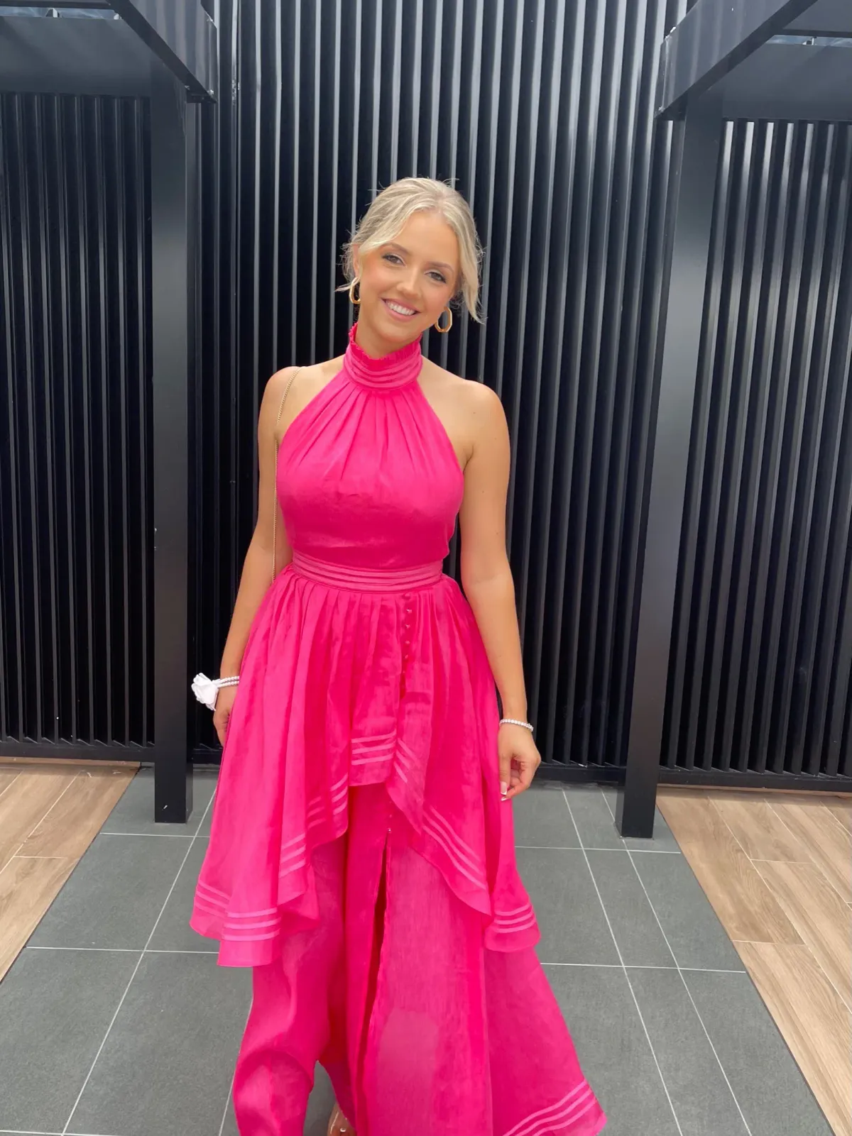 Aje Sienna Maxi Dress Pink Size 8 - Image 2