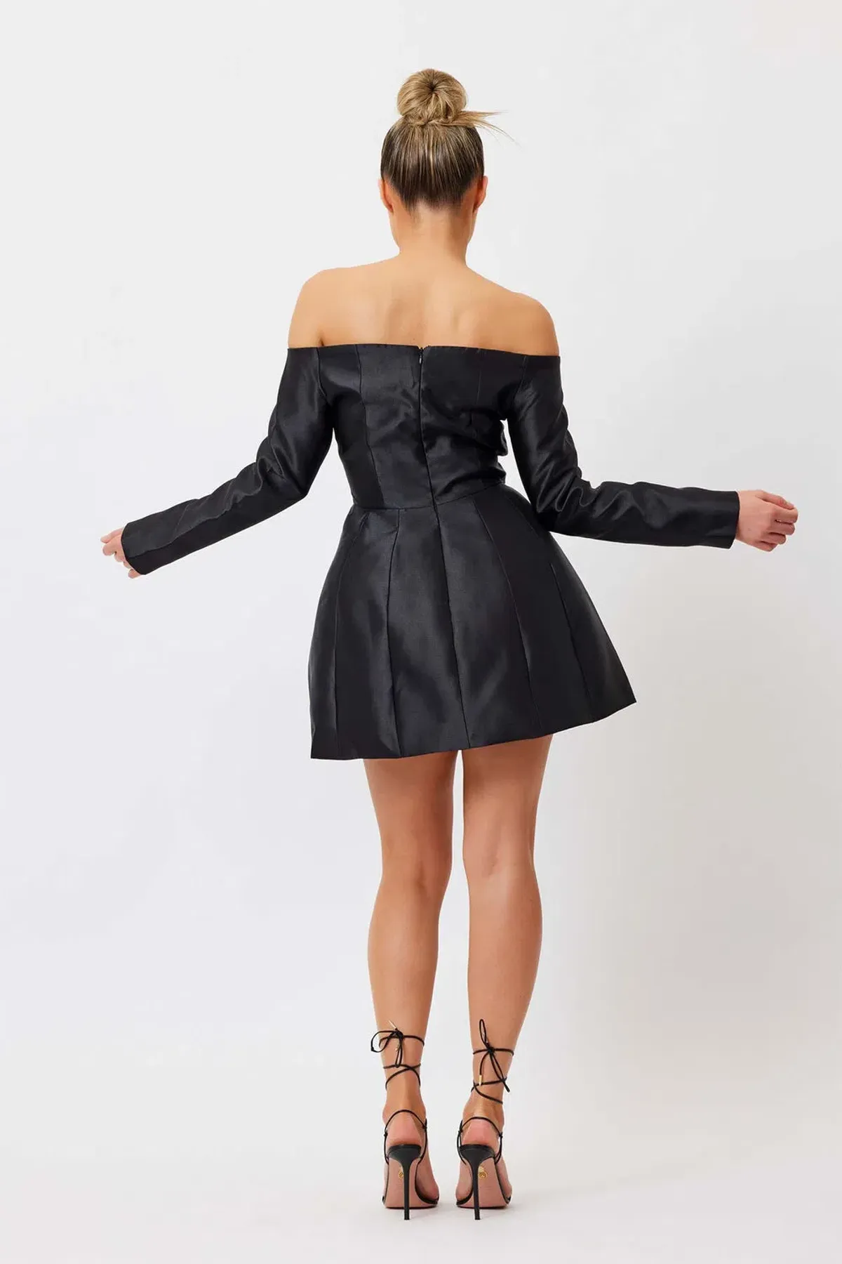 Bianca and Bridgett Michelle Mini Dress Black Size 6 - Image 3