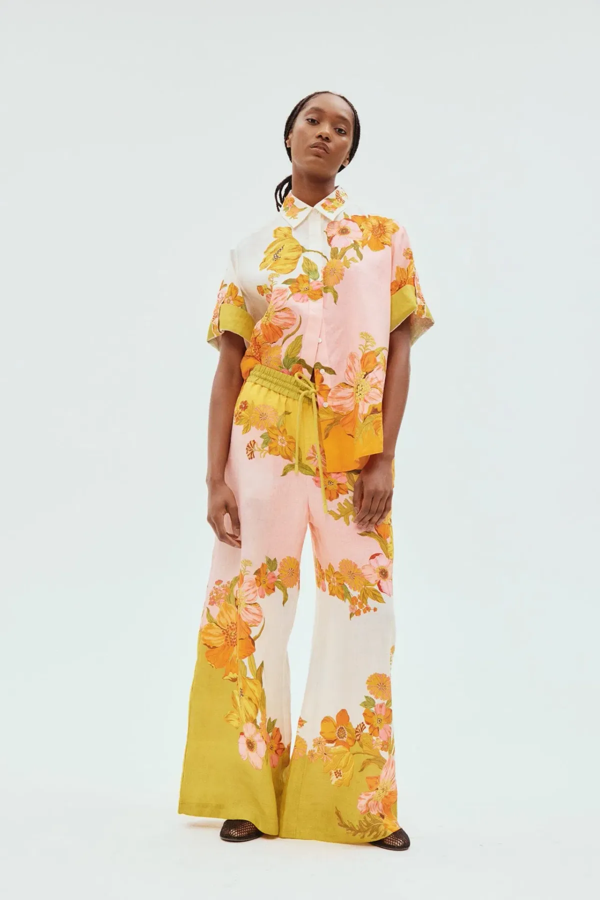 Alemais Silas Shirt and Pant Set Floral Size 8/10 - Image 1