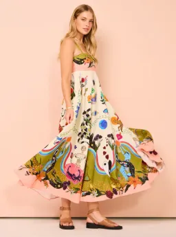 Alemais Evergreen Sundress Multi Size AU 8 for rent on The Volte - image 3