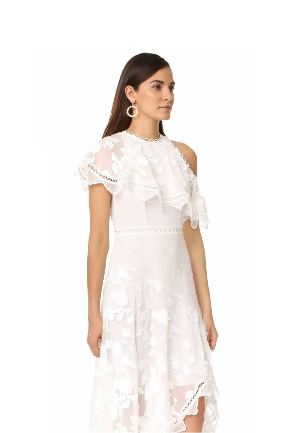 Zimmermann Mercer Bird Floating Dress Ivory Size 2 / Au 12 - Image 2
