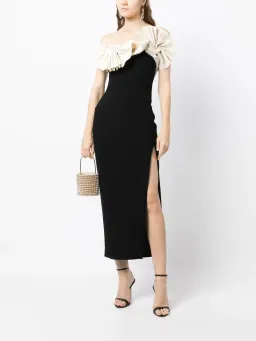 Rachel Gilbert Lavina Dress Black Size AU 10 for rent on The Volte - image 1