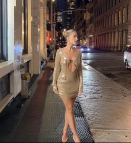 16arlington Solarium Open-back Sequined Stretch-tulle Mini Dress Smoke Sequin Size AU 6 for rent on The Volte - image 7