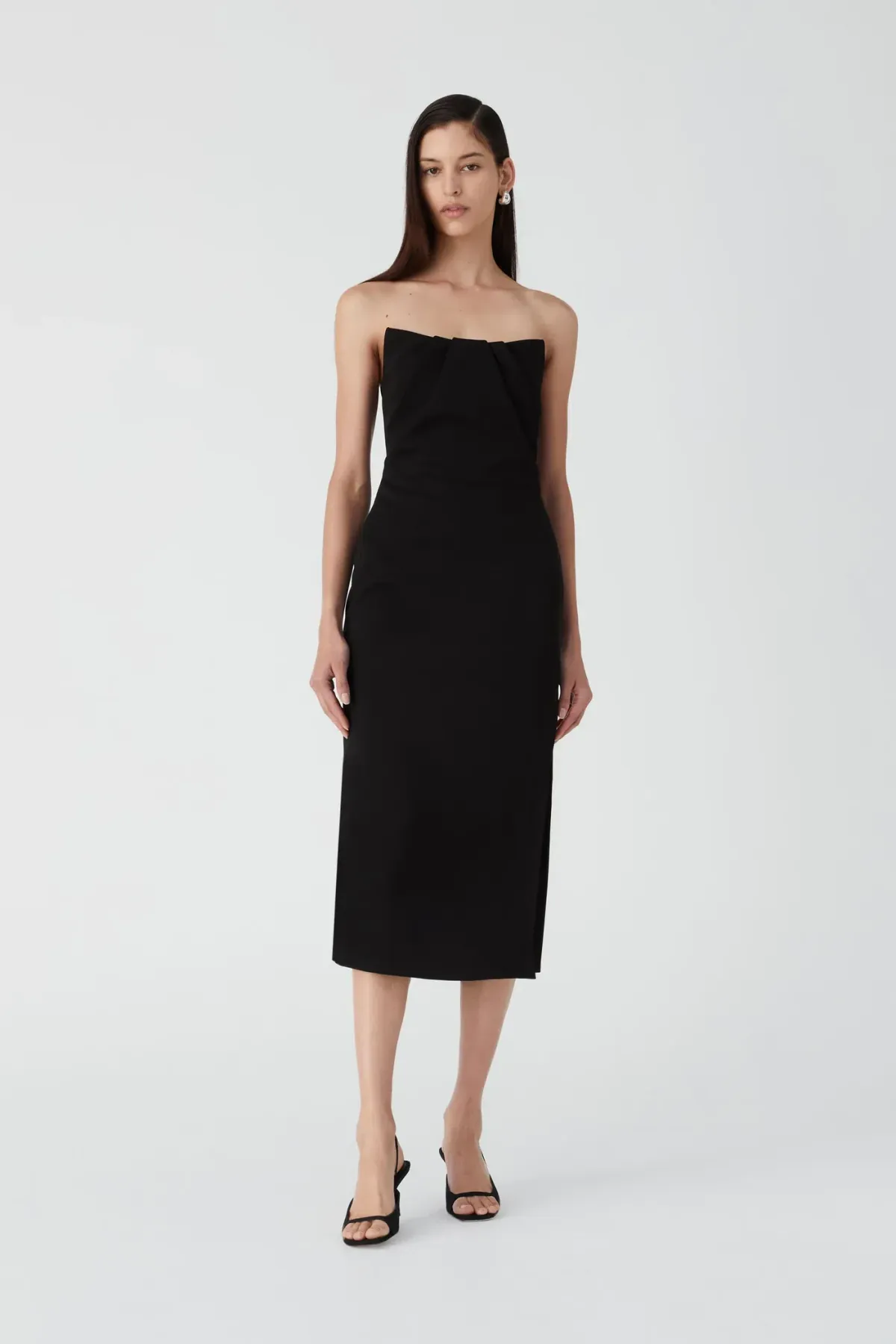 MISHA Marcy Midi Dress Black Size 8/S - Image 1