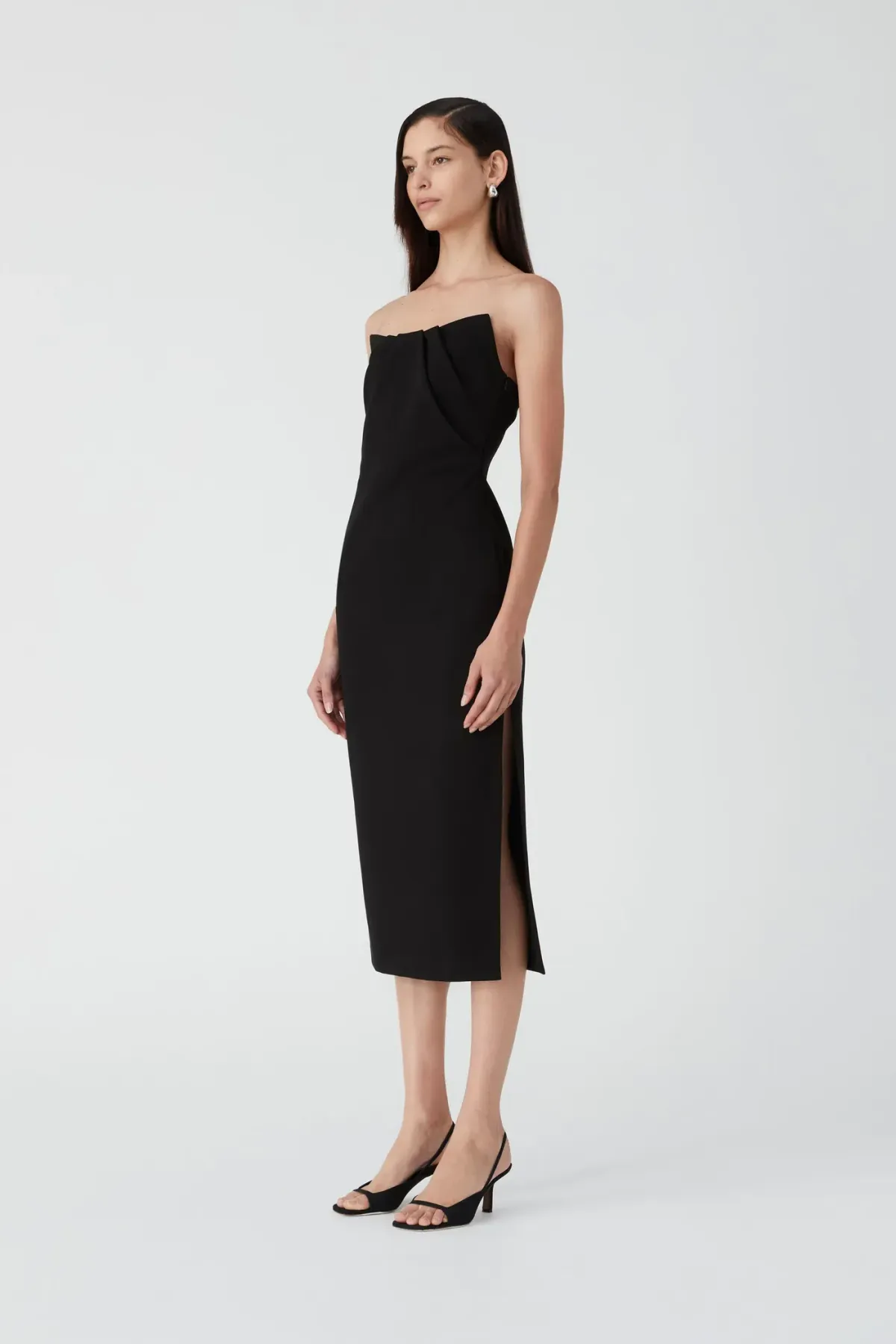 MISHA Marcy Midi Dress Black Size 8/S - Image 3