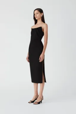MISHA Marcy Midi Dress Black Size 8/S for rent on The Volte - image 3