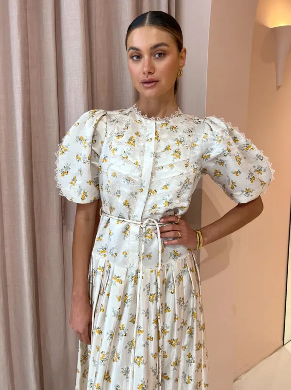 Alemais Bea Midi Dress Floral Size 6 - Image 4