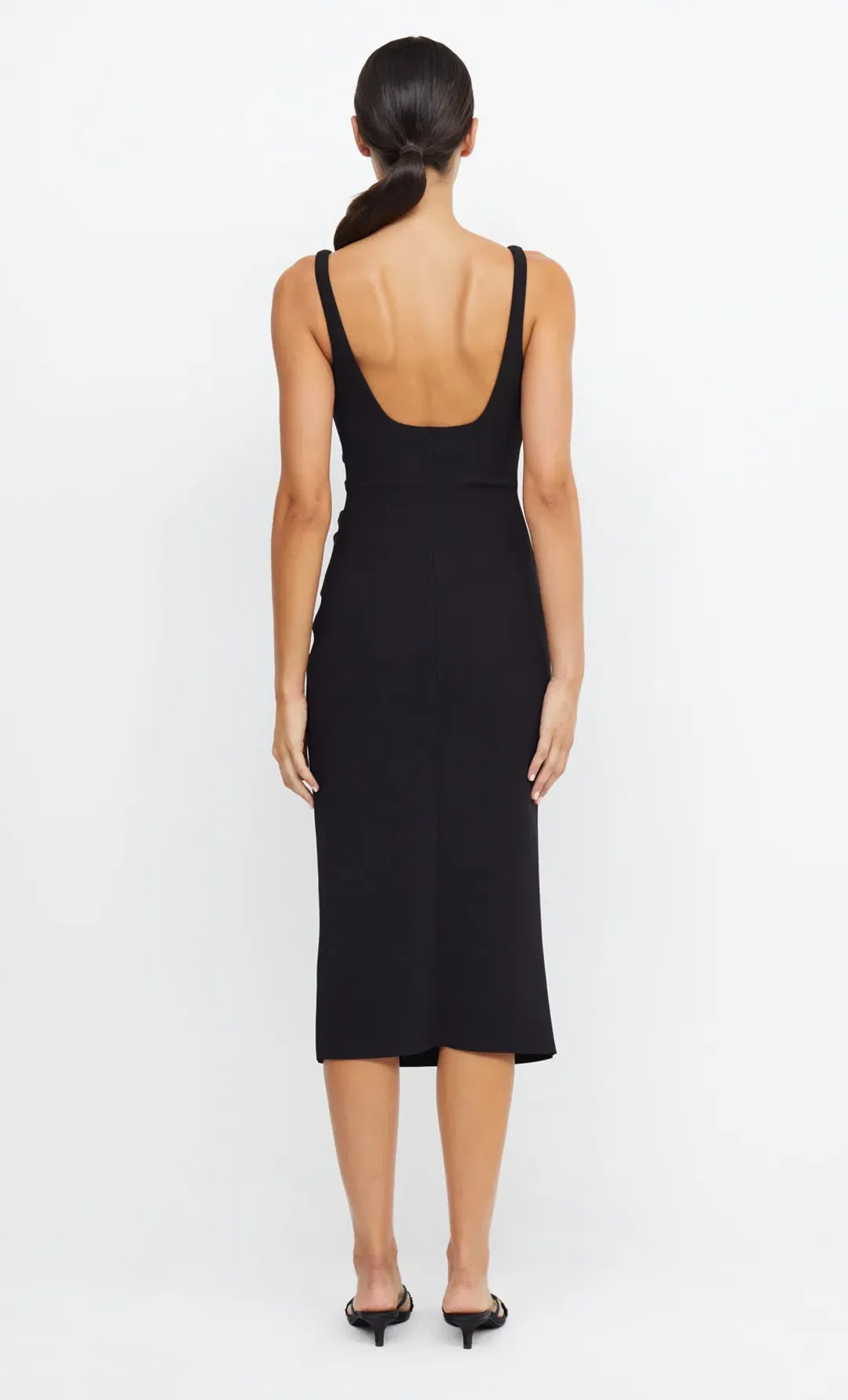 Bec and Bridge Be Mine Square Neck Midi Dress Black Size 14 for rent on The Volte - main image