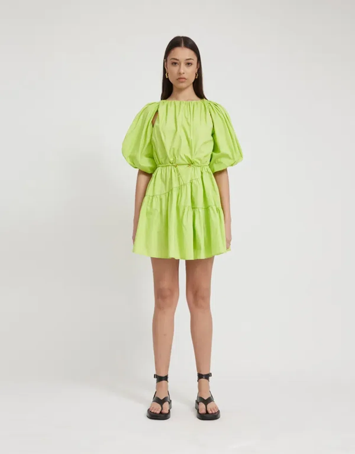 Tojha Alita Mini Dress Green Size 8 - Image 1